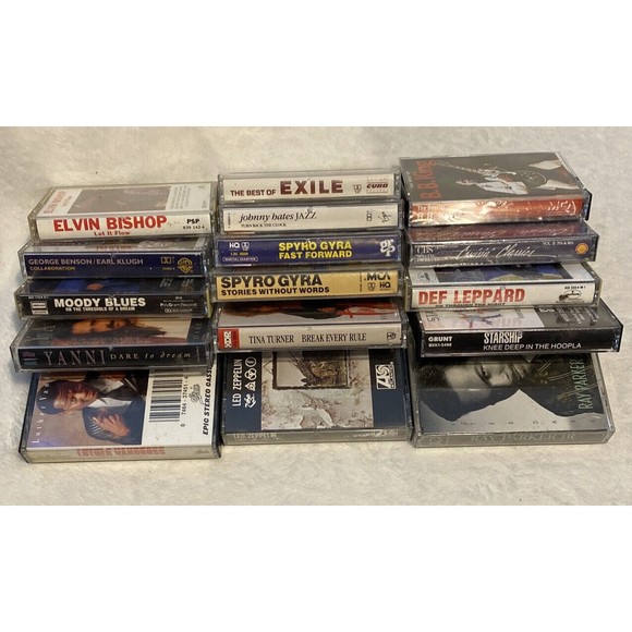 70s 80s 90s Cassette Tapes 16 Pop Rock R&B Soul Rhythm Blules Jazz Folk Pop - Picture 2 of 5